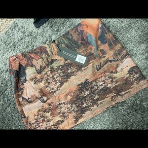 Mini Skirt renaissance print